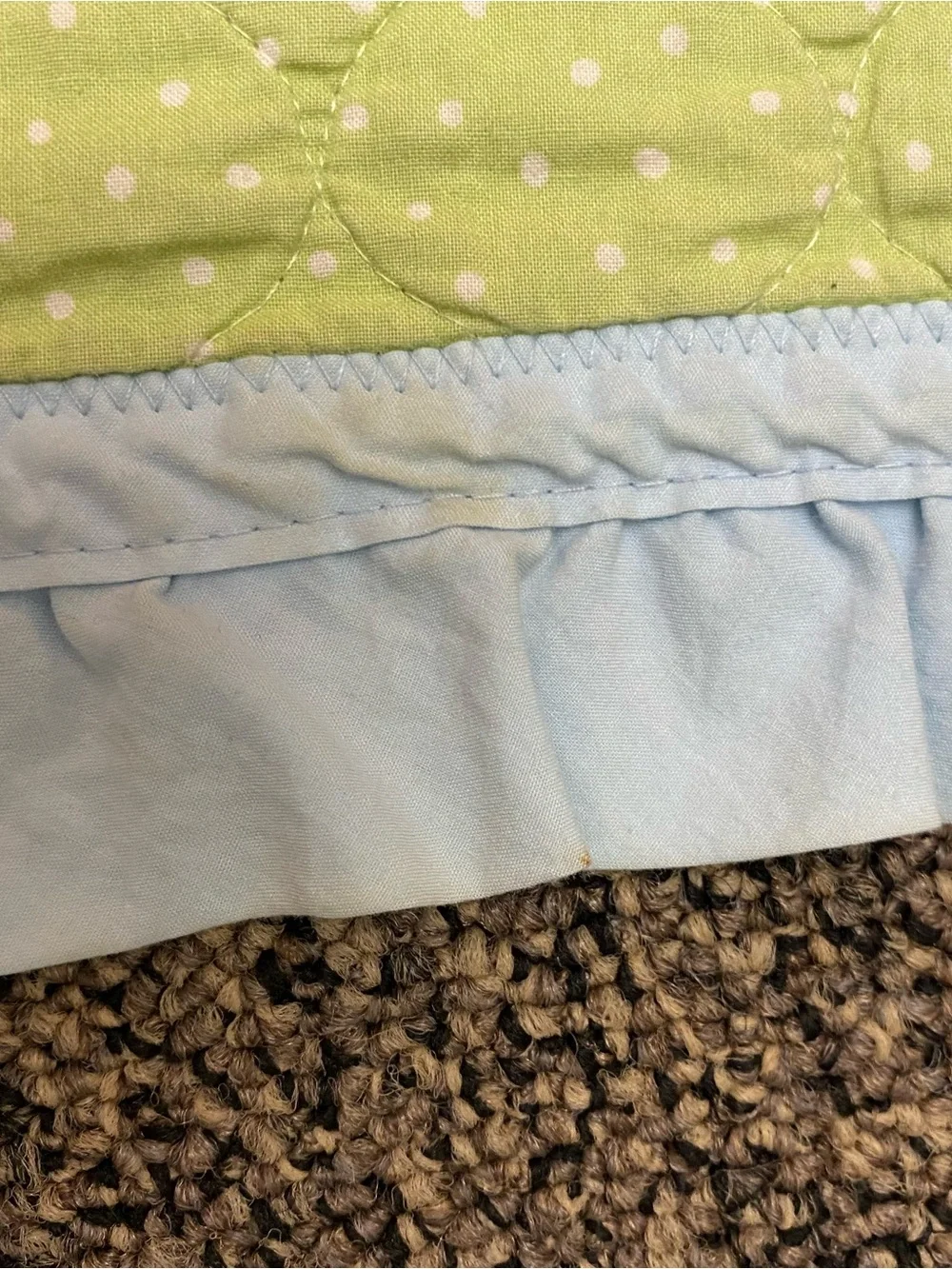 Vintage 1980s Whimsical Pastel Baby Crib Quilt - Duck Bear Giraffe Bunny